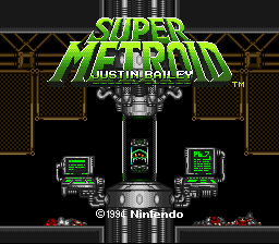 Super Metroid - Project Base v0.7 (Justin Bailey) Title Screen